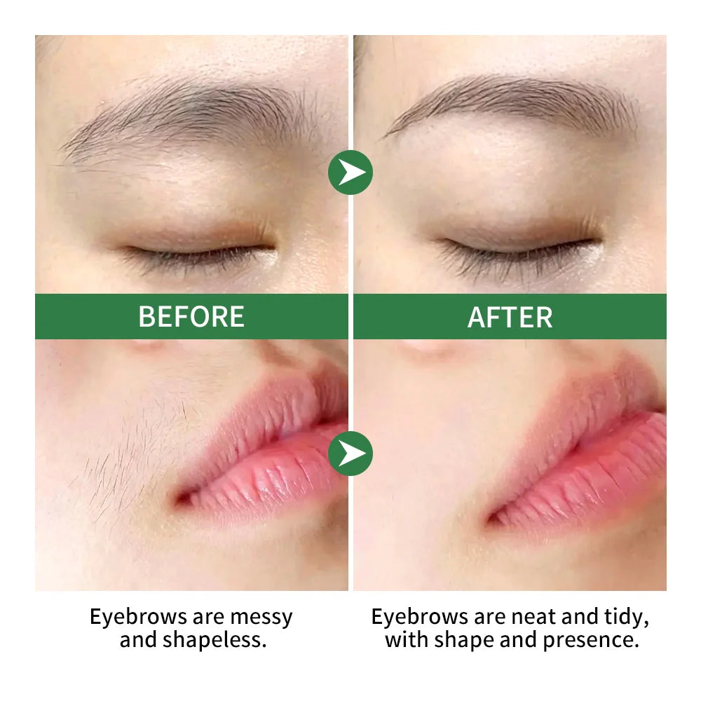Lakerain Eyebrow Wax Wand Gentle Wax Formula Easy DIY Salon Long-lasting Smooth Hair Free Skin Eyebrow Facial Hair Removal Set Flawless-up