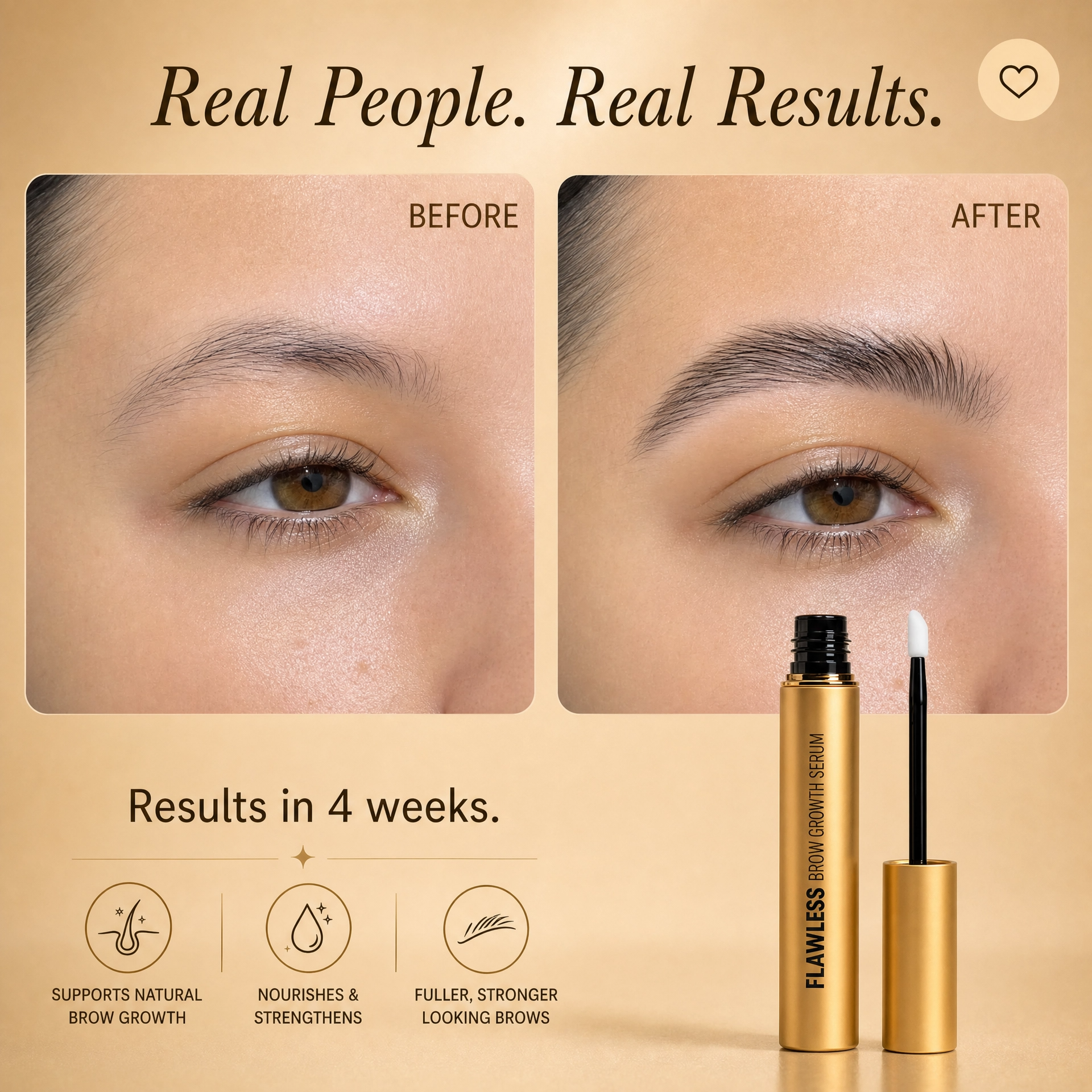 Flawless Brow Elixir – Brow Serum for Sparse & Thinning Eyebrows" Flawless-up